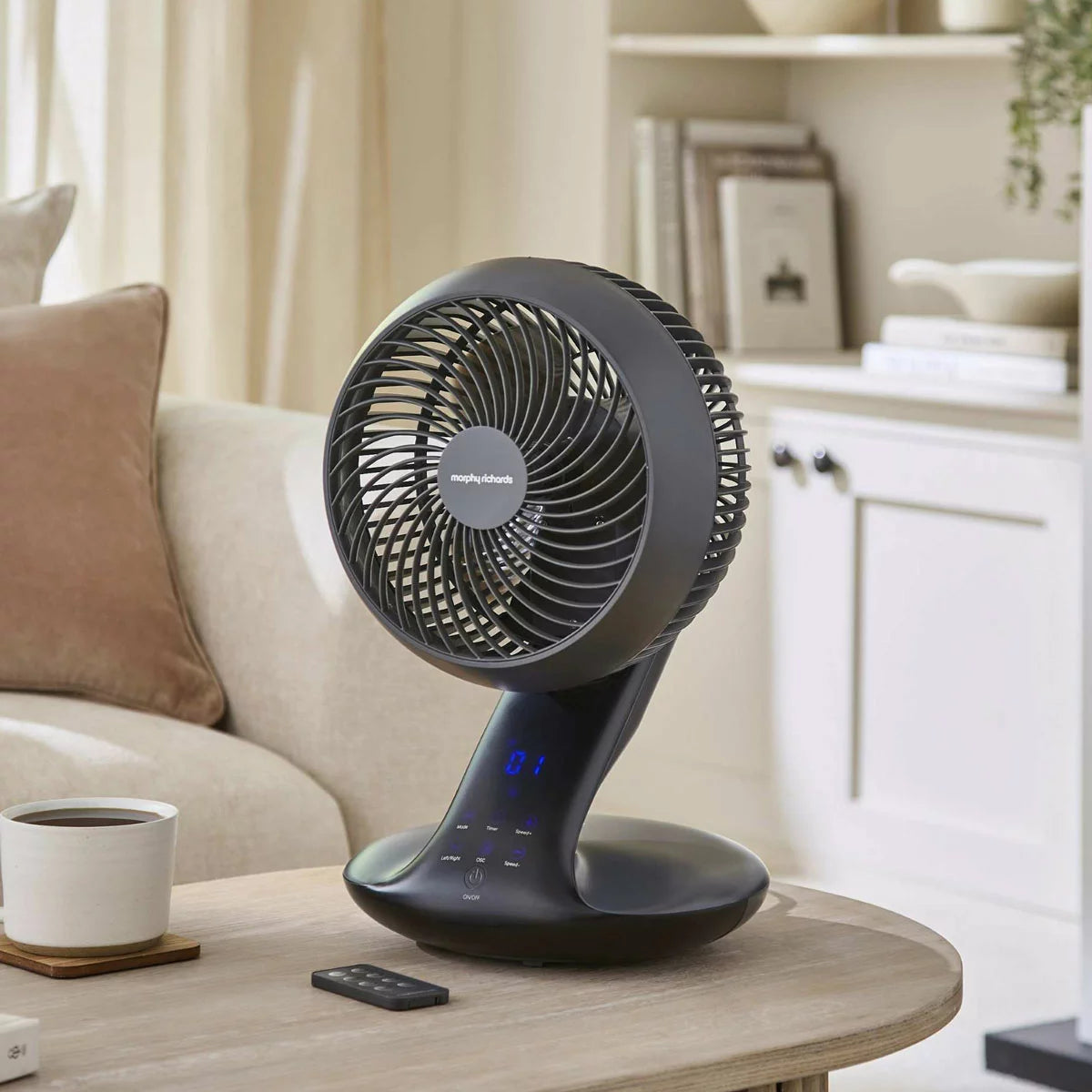 Morphy Richards Air Flex 10" Desktop Air Circulator With Remote Control in Black