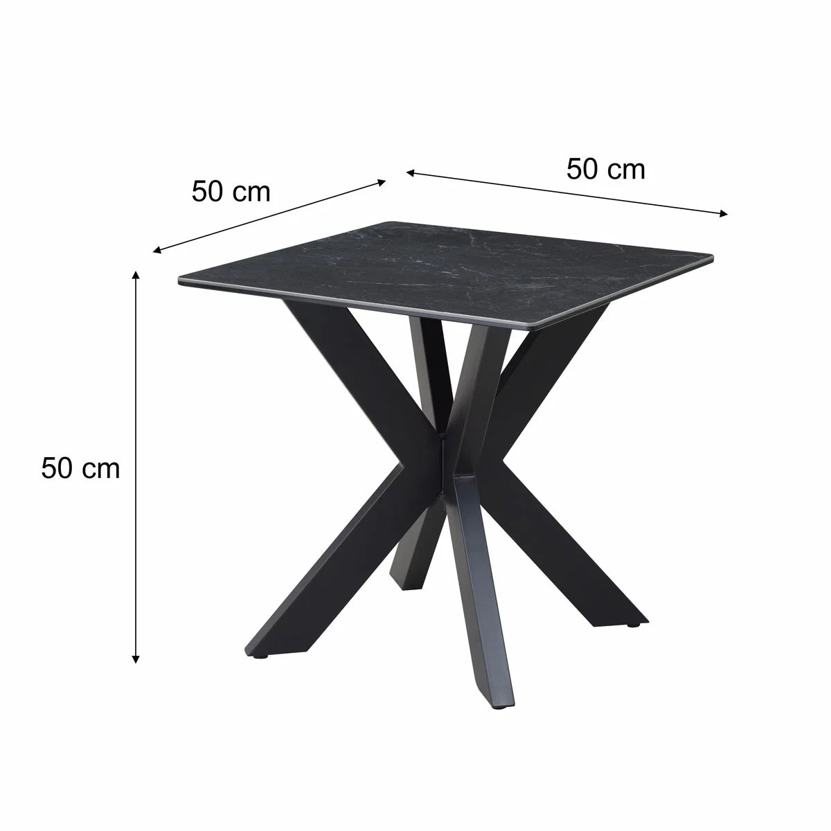 Indus Valley Arden Black Ceramic Side Table