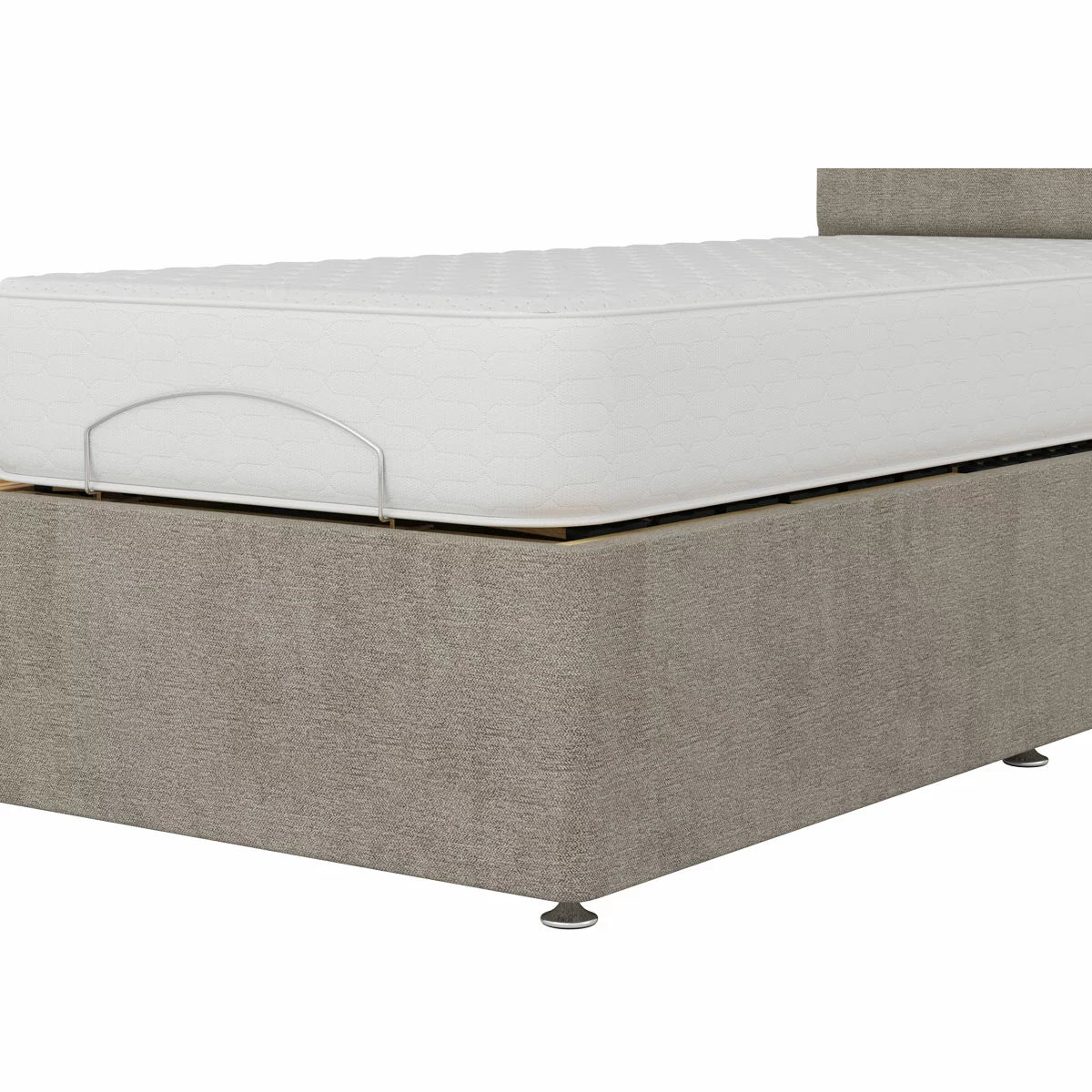 Highgrove Fenton Taupe Fabric Electric Adjustable Bed Base With Medium Memory