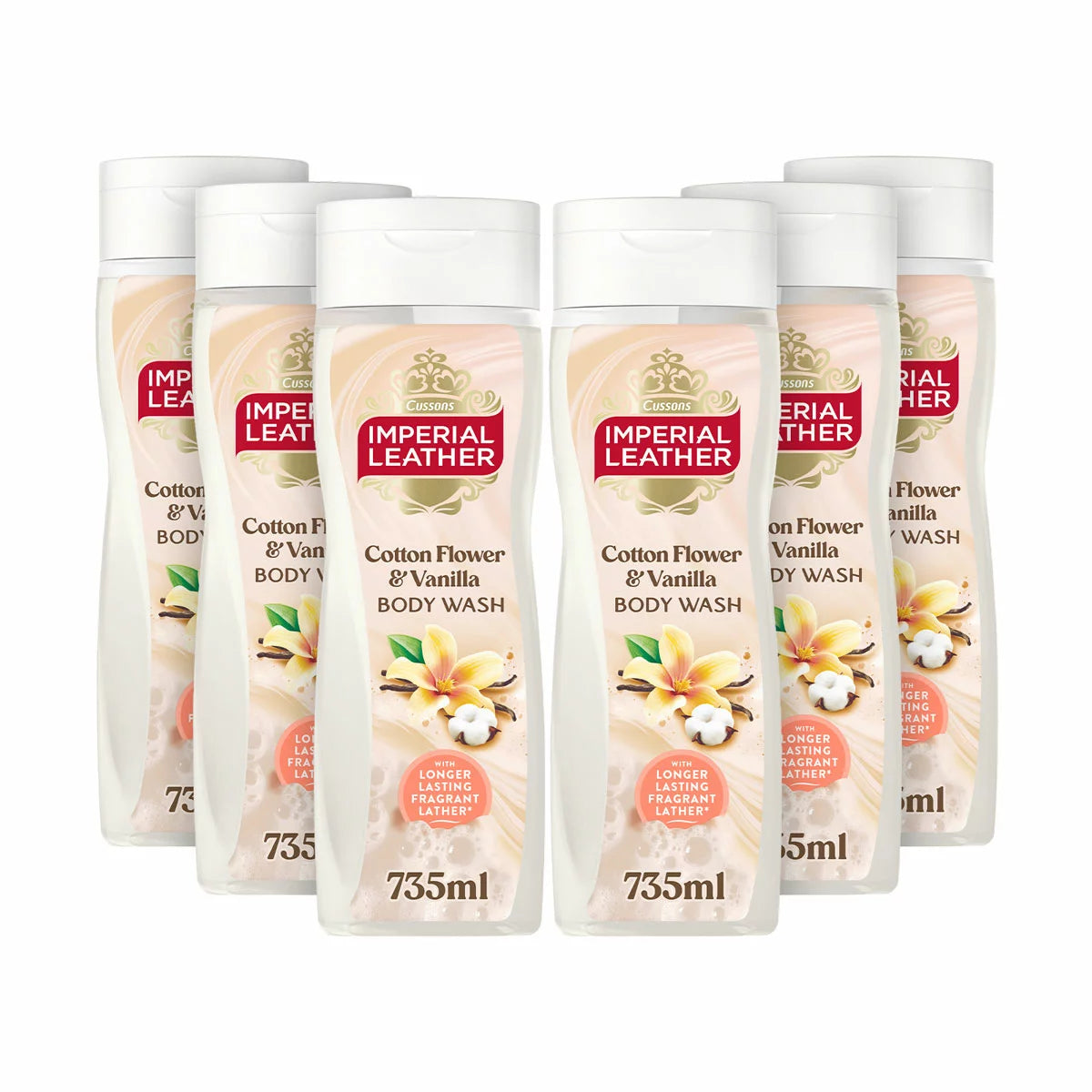 Imperial Leather Shower Gel in 2 Options, 6 x 735ml