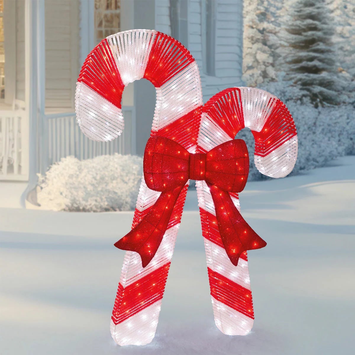72 IN Candy Cane With LED Lights