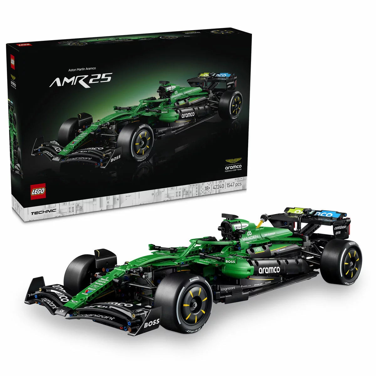 LEGO Technic Aston Martin Aramco AMR25 F1® Car - Model 42240 (18+ Years)