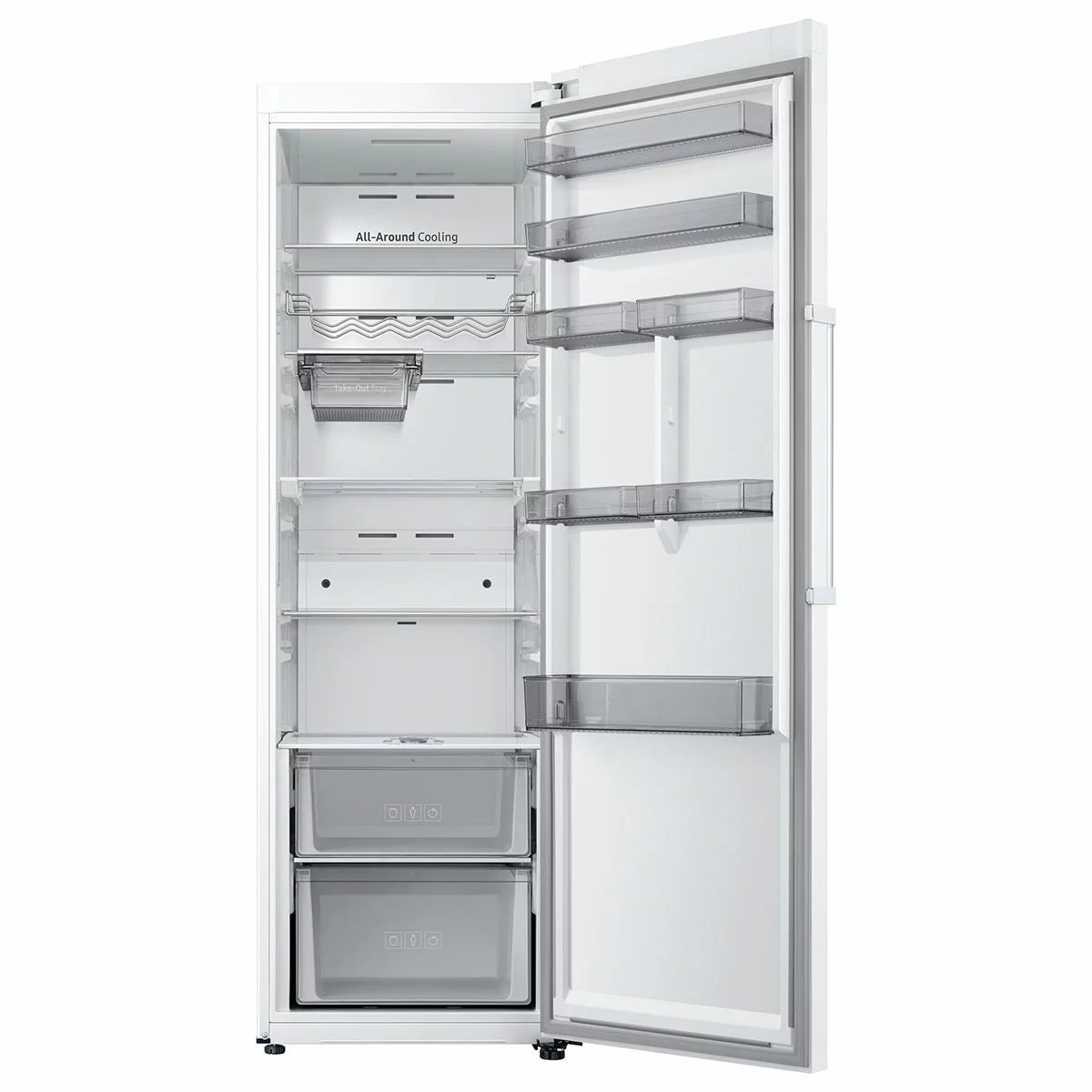 Samsung RR39C7BB7WW, 387L Upright Fridge, E Rated in Silver