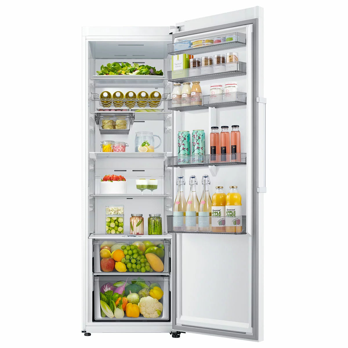 Samsung RR39C7BB7WW, 387L Upright Fridge, E Rated in Silver