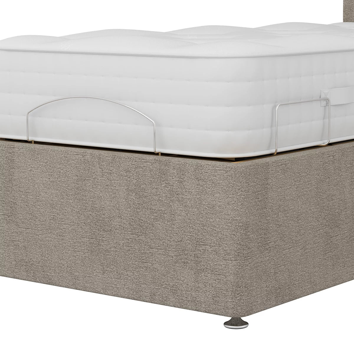 Highgrove Radnor Taupe Fabric Electric Adjustable Bed Frame with 1000 Spring
