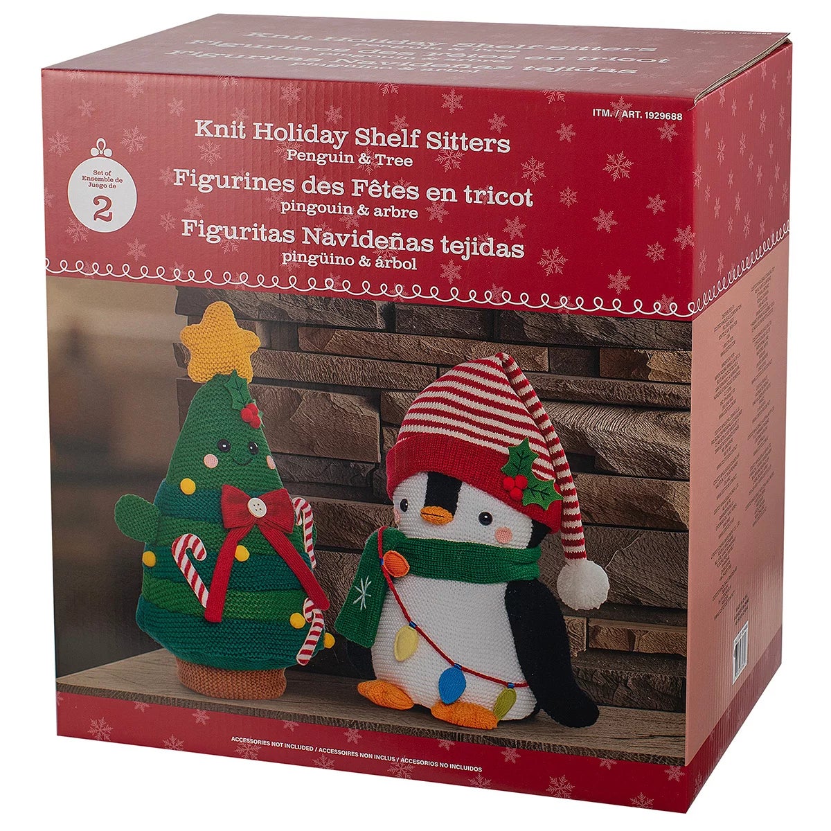 16 inch Christmas Knit Characters Assortment- Set Of 2, view 6