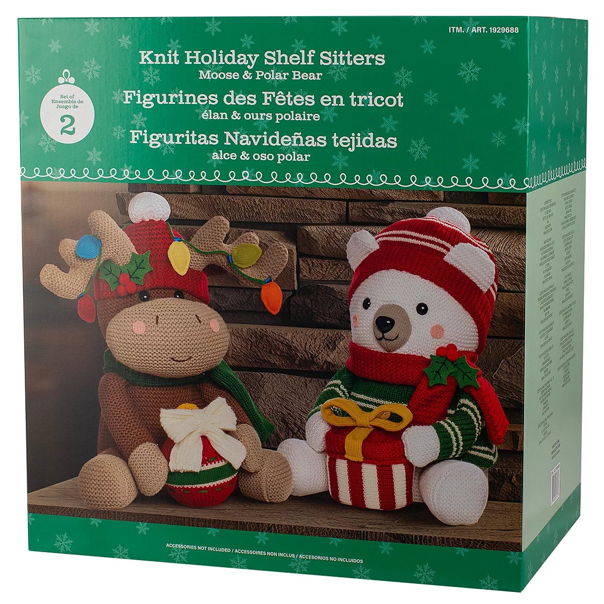 16 inch Christmas Knit Characters Assortment- Set Of 2, view 7
