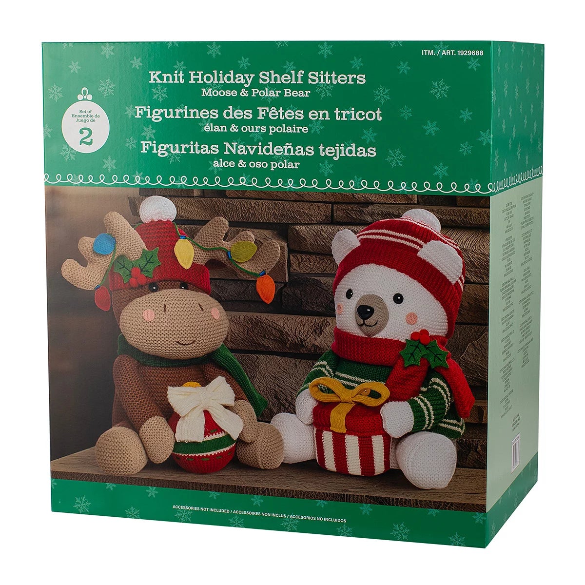 16 inch Christmas Knit Characters Assortment- Set Of 2, view 14
