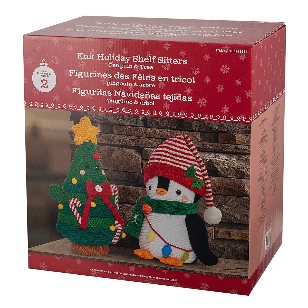 16 inch Christmas Knit Characters Assortment- Set Of 2, view 22