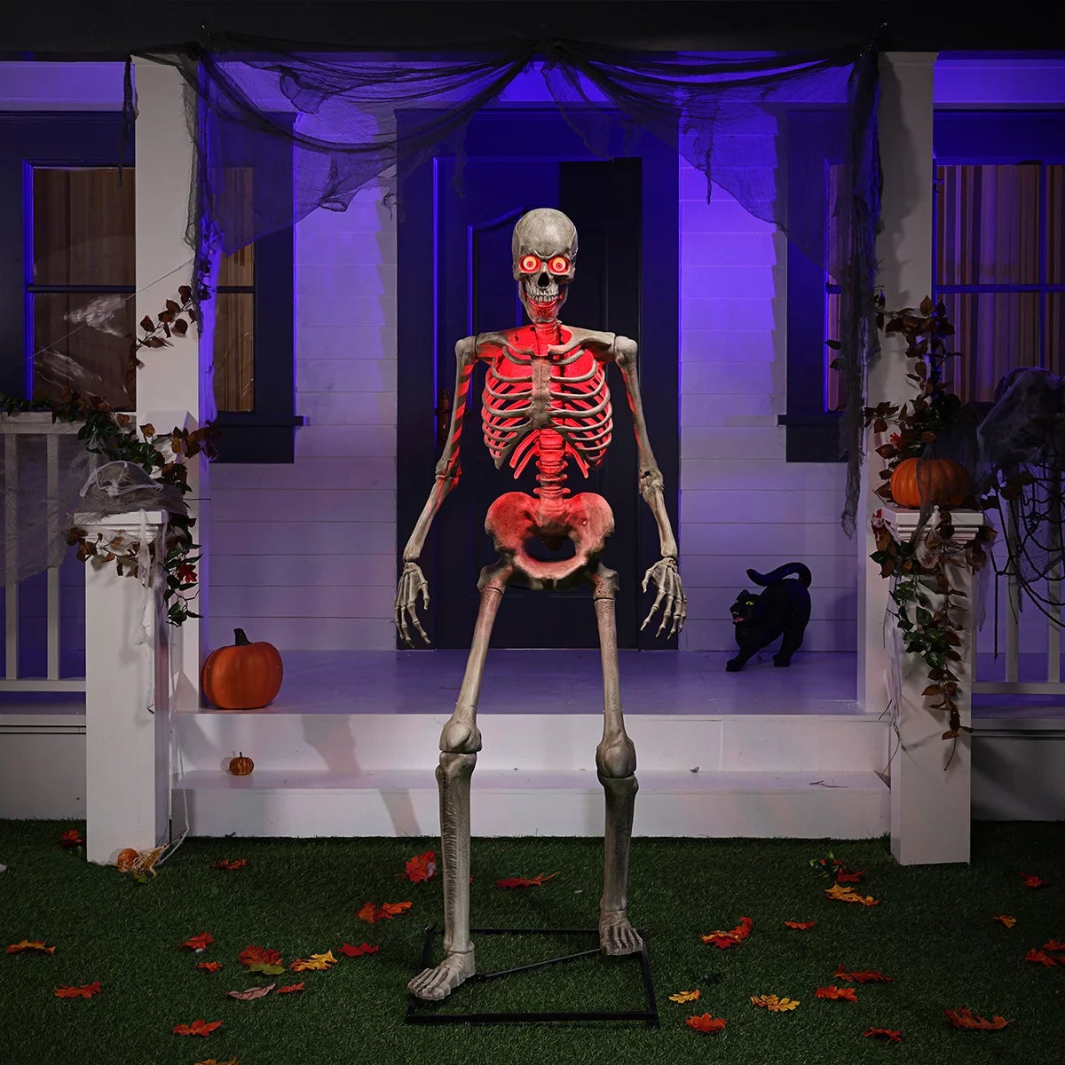 Halloween 6ft (11.8m) Animated Skeleton With LED Eyes