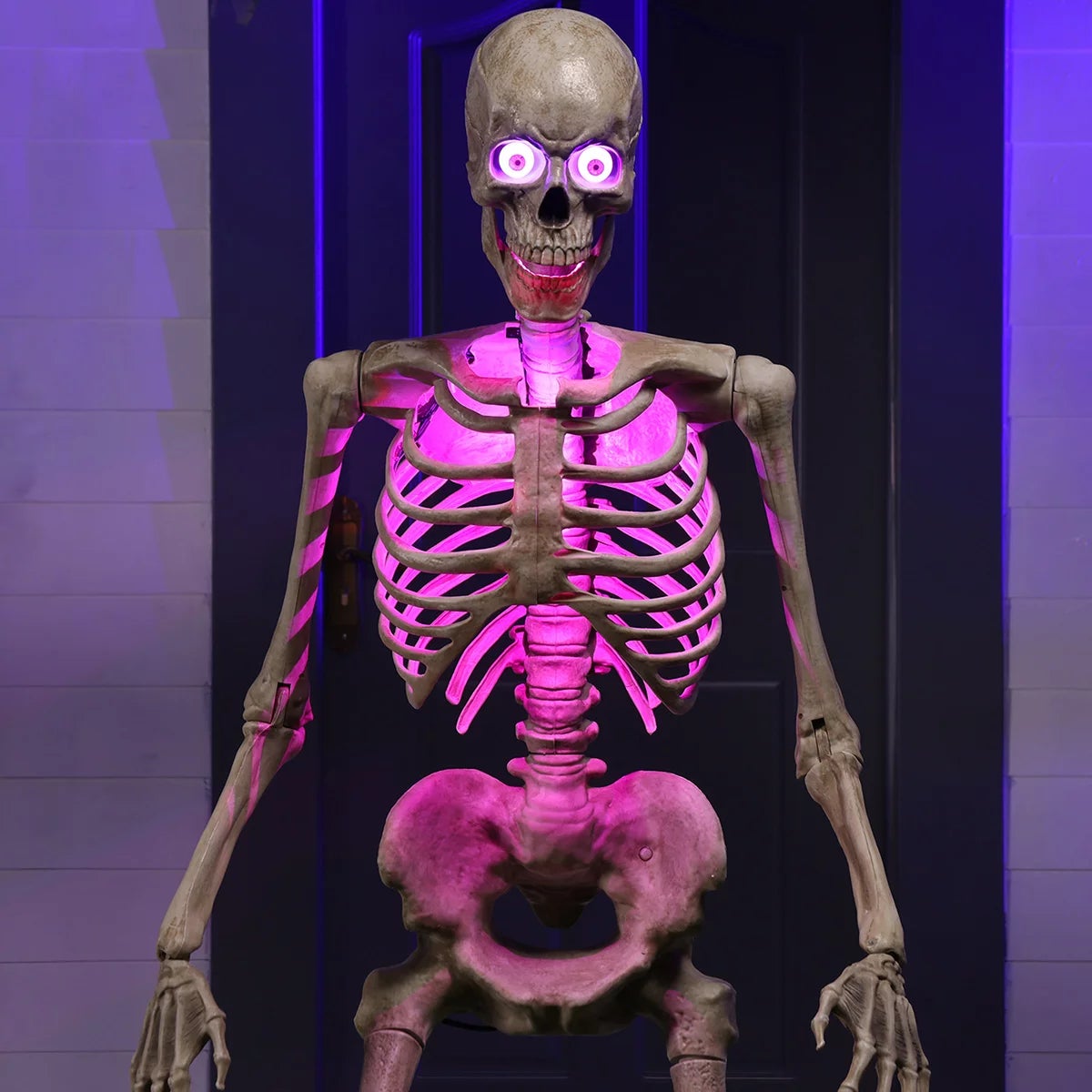Halloween 6ft (11.8m) Animated Skeleton With LED Eyes, view 5