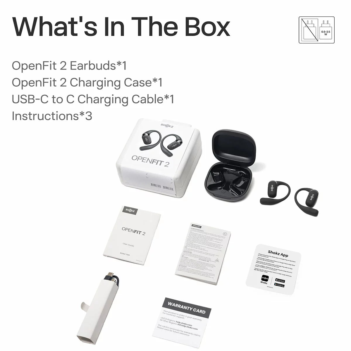 Shokz OpenFit 2 Open Ear Headphones 646045