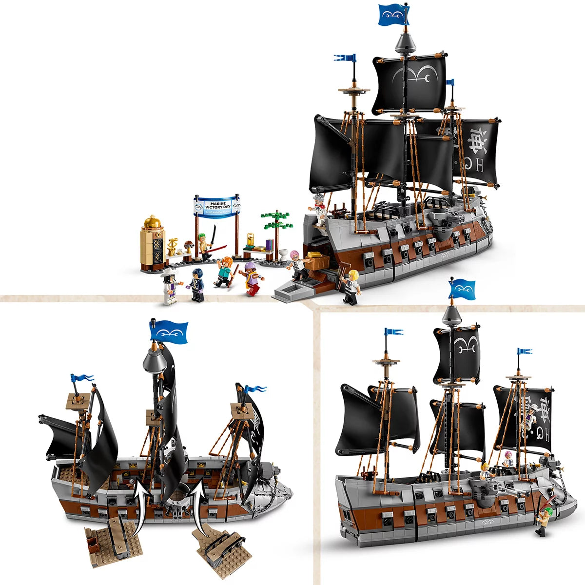 LEGO ONE PIECE Garp's Marine Battleship - Model 75646 (9+ Years)
