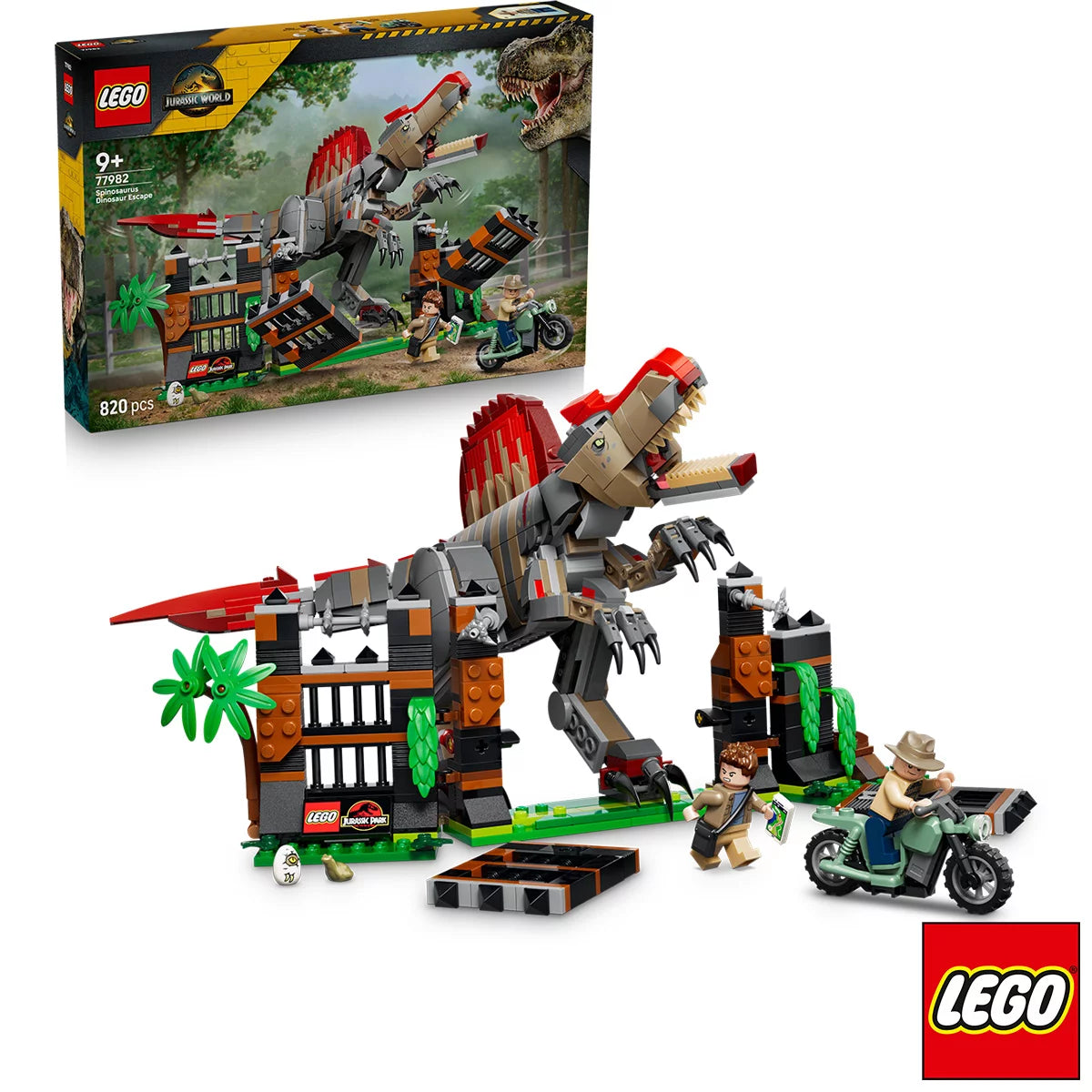 LEGO Jurassic World Spinosaurus Dinosaur Escape - Model 77982 (9+ Years)