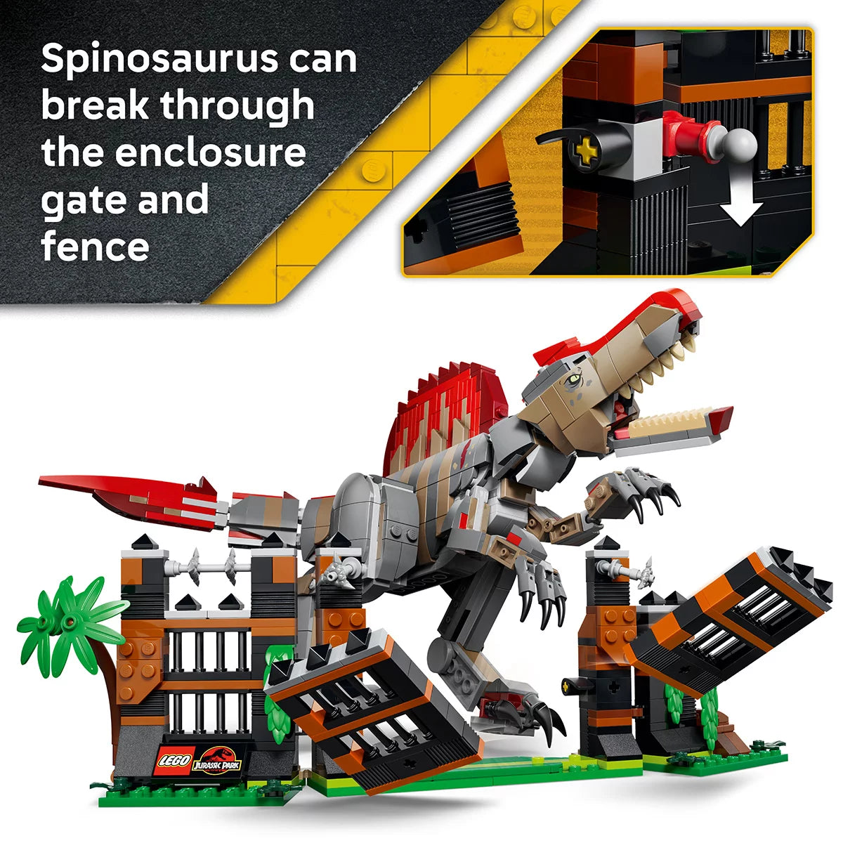 LEGO Jurassic World Spinosaurus Dinosaur Escape - Model 77982 (9+ Years)