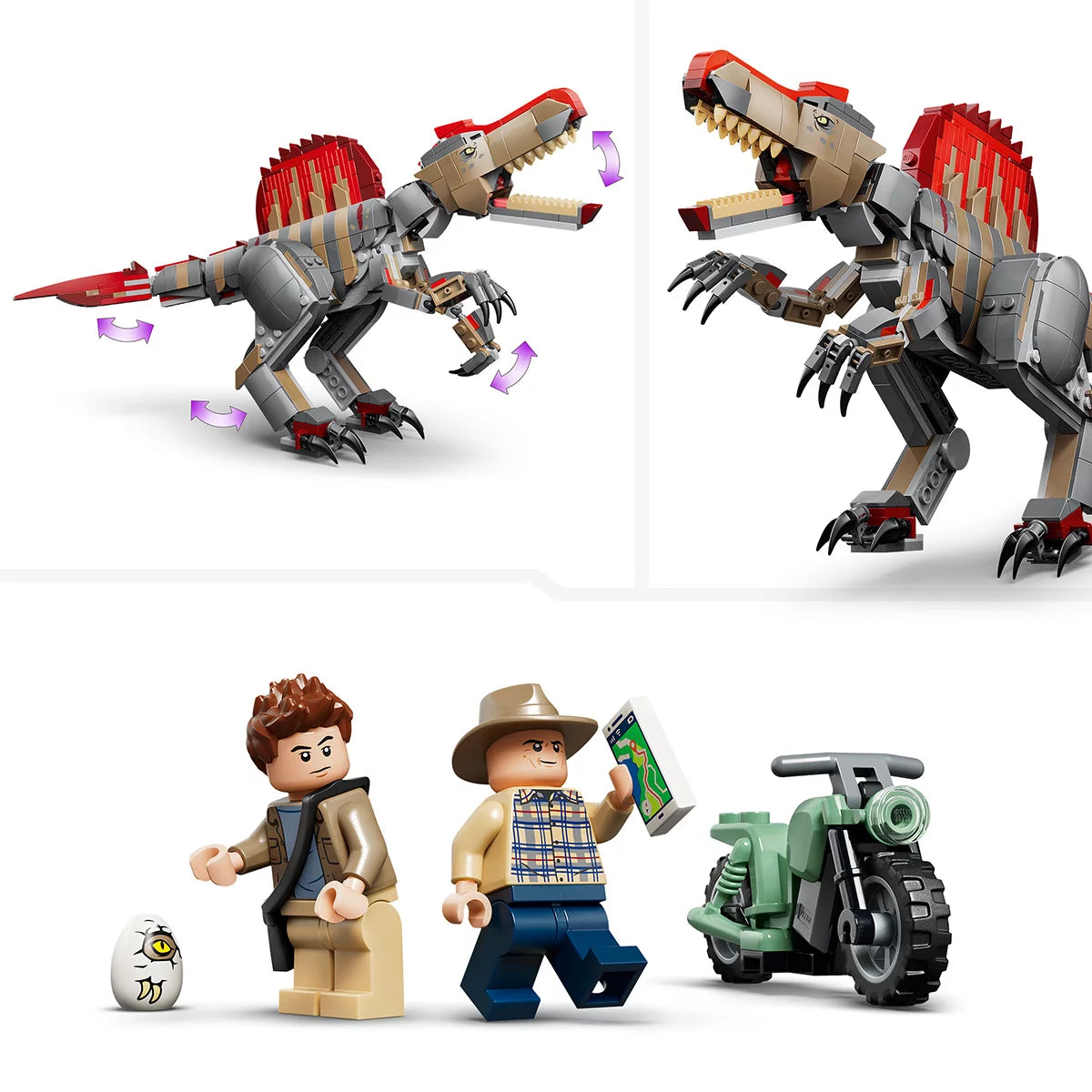 LEGO Jurassic World Spinosaurus Dinosaur Escape - Model 77982 (9+ Years)