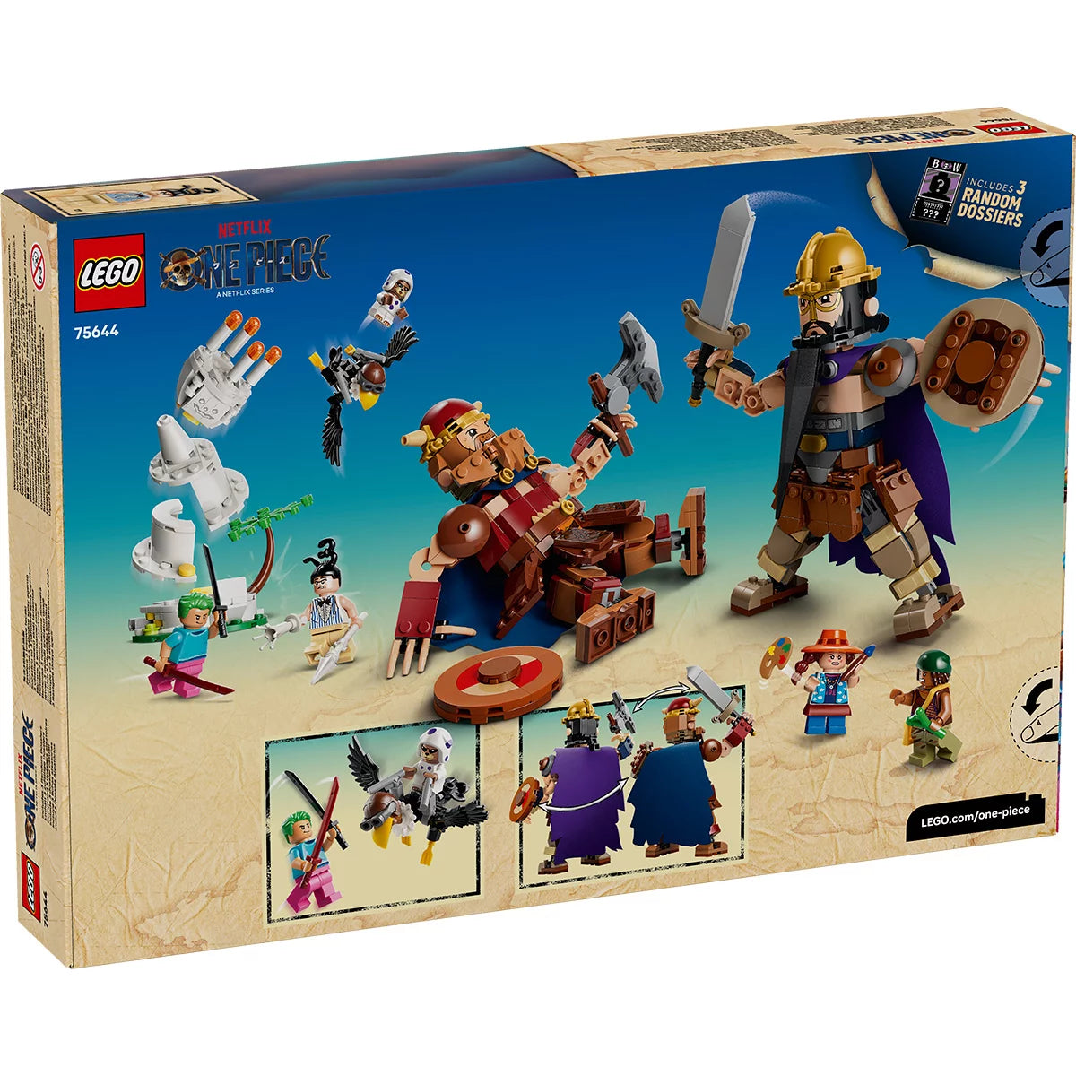 LEGO ONE PIECE Dorry vs. Brogy - Giants of Little Garden - Model 75644 (9+