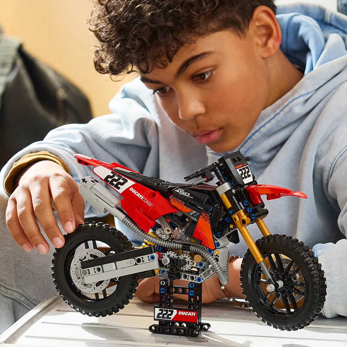 LEGO Technic Ducati Desmo450 MX Factory Motorcycle - Model 42238 (10+ Years)
