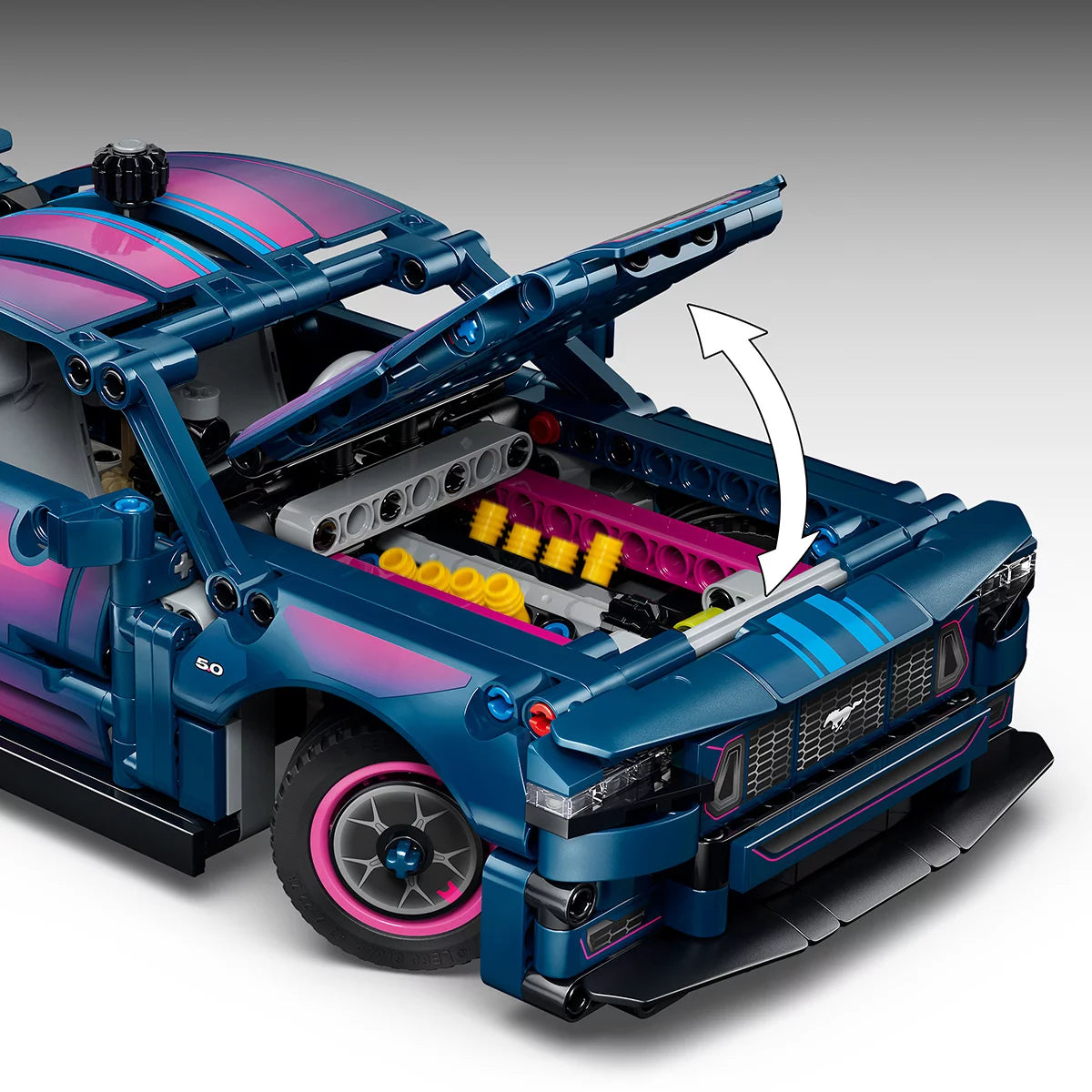 LEGO Technic Custom Garage Ford Mustang GT Car - Model 42236 (10+ Years)