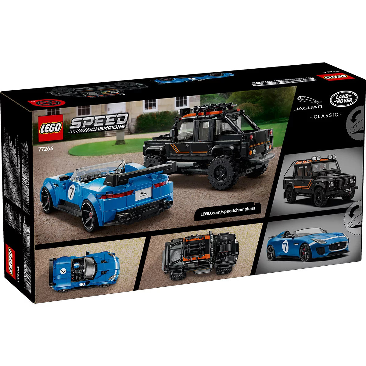 LEGO Speed Champions Jaguar Project 7 & Land Rover Defender - Model 77264 (10+