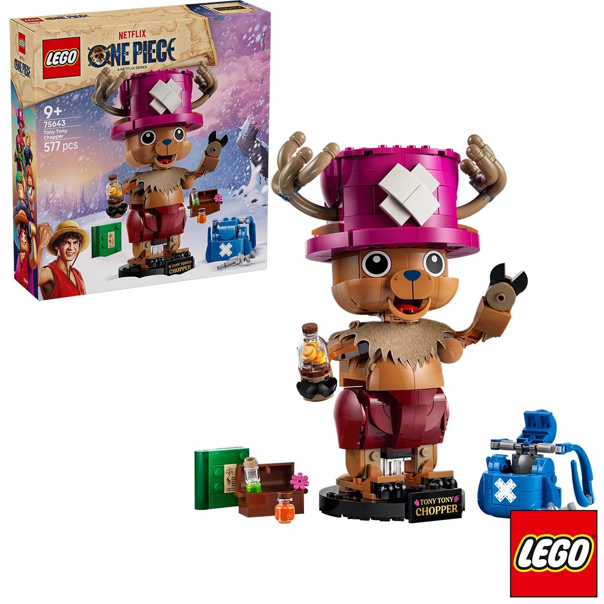 LEGO ONE PIECE Tony Tony Chopper - Model 75643 / LEGO KPop Demon Hunters Derpy Tiger and Sussie, view 10