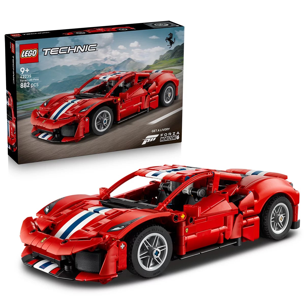 LEGO Technic Dodge Viper GTS-R Sports Car / Ferrari 488 PISTA Car - Model 42234/42235 (9+ Yrs), view 2