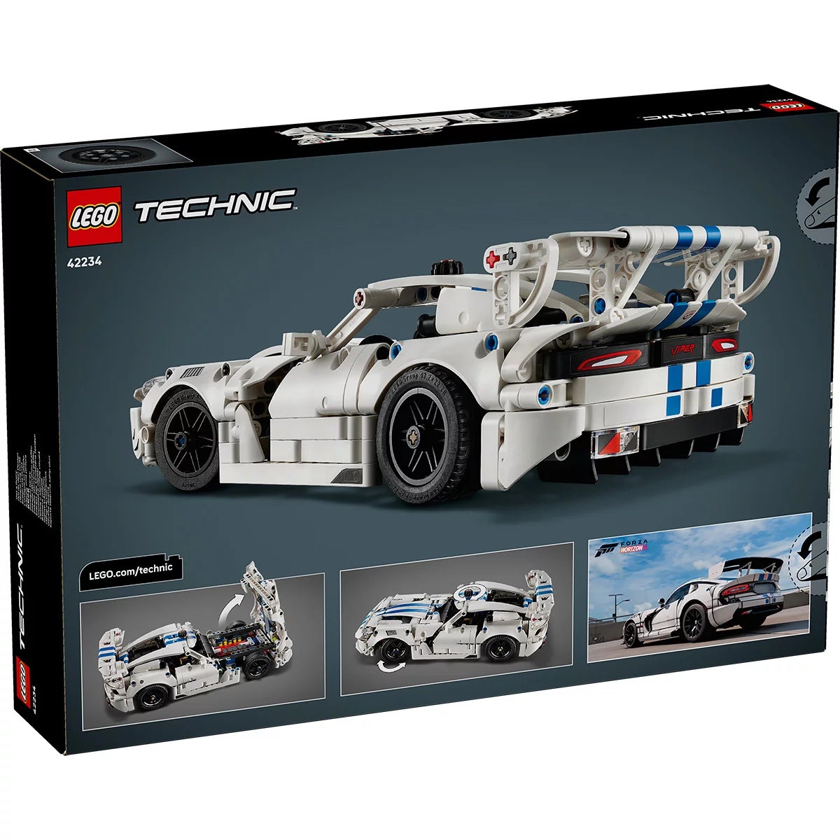 LEGO Technic Dodge Viper GTS-R Sports Car / Ferrari 488 PISTA Car - Model 42234/42235 (9+ Yrs), view 7