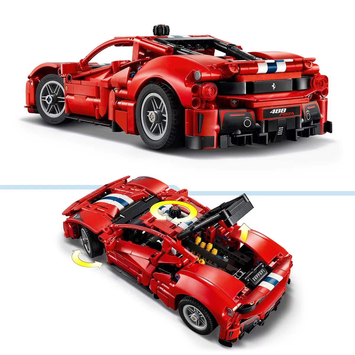LEGO Technic Dodge Viper GTS-R Sports Car / Ferrari 488 PISTA Car - Model 42234/42235 (9+ Yrs), view 14