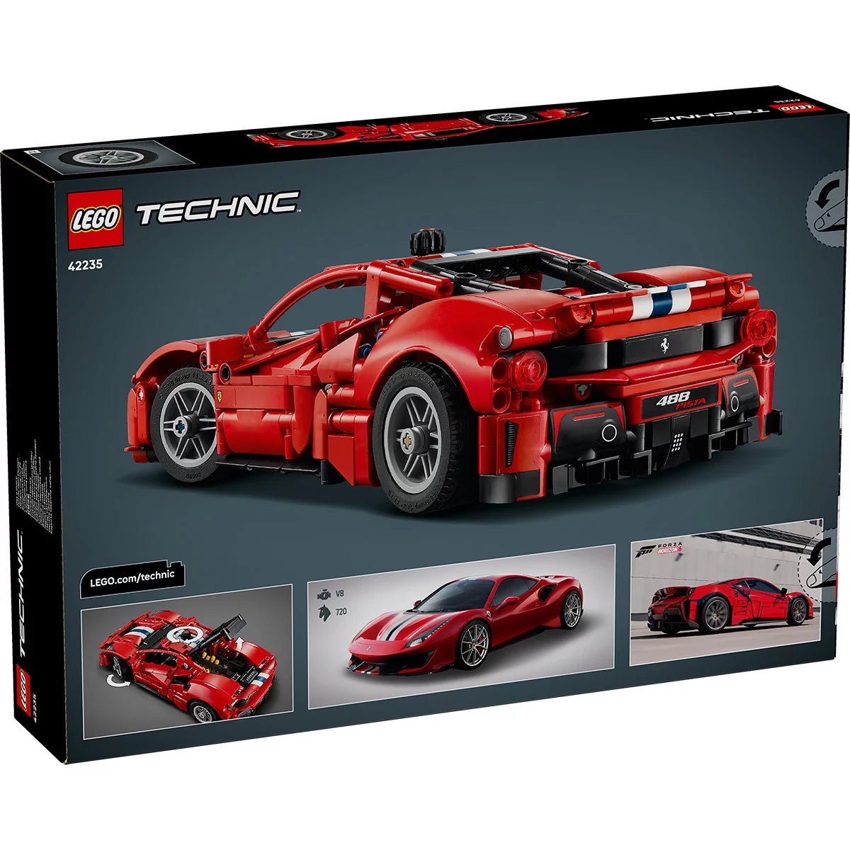 LEGO Technic Dodge Viper GTS-R Sports Car / Ferrari 488 PISTA Car - Model 42234/42235 (9+ Yrs), view 16