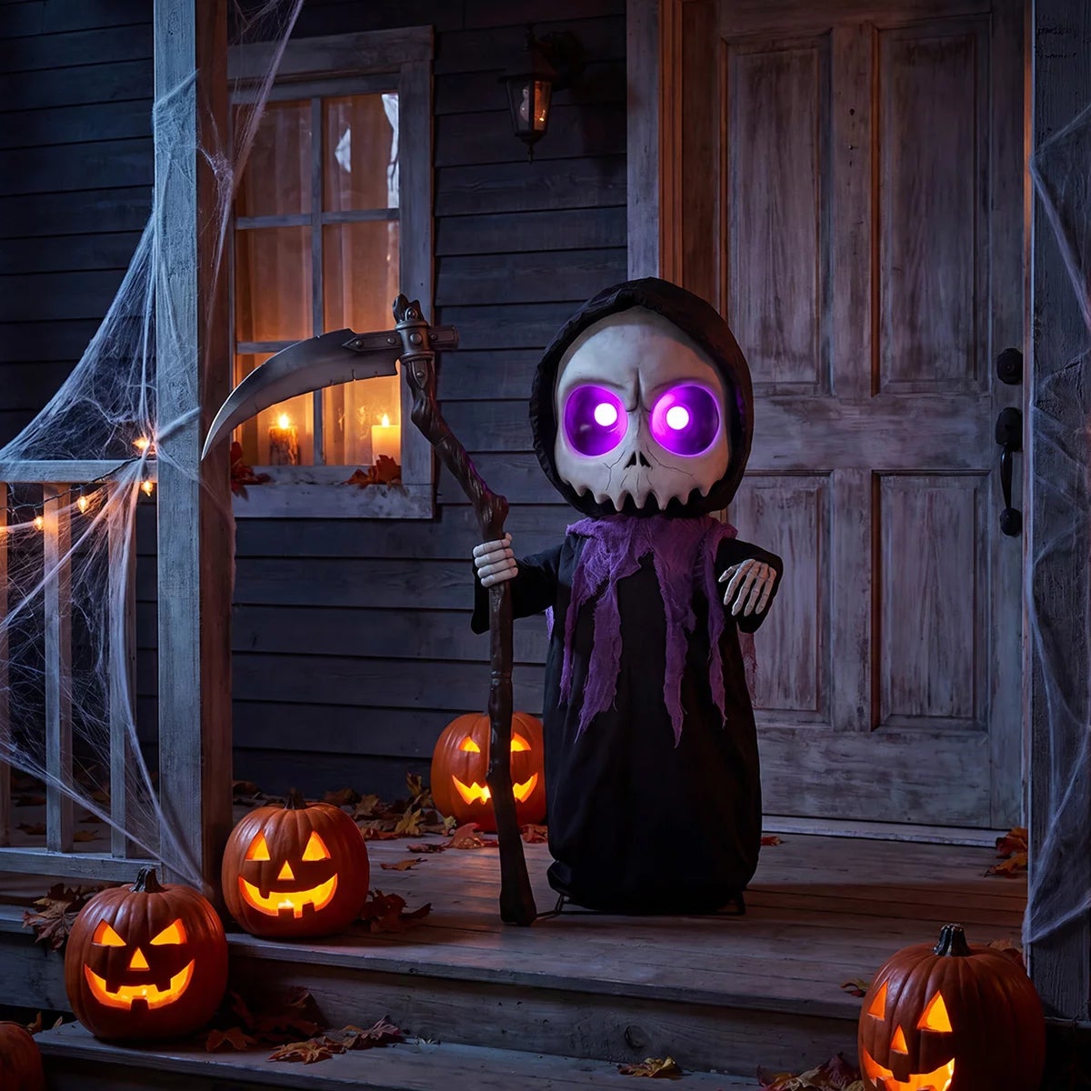 Halloween 3 ft Animated Scary Monsters With Lights and Sounds, view 4