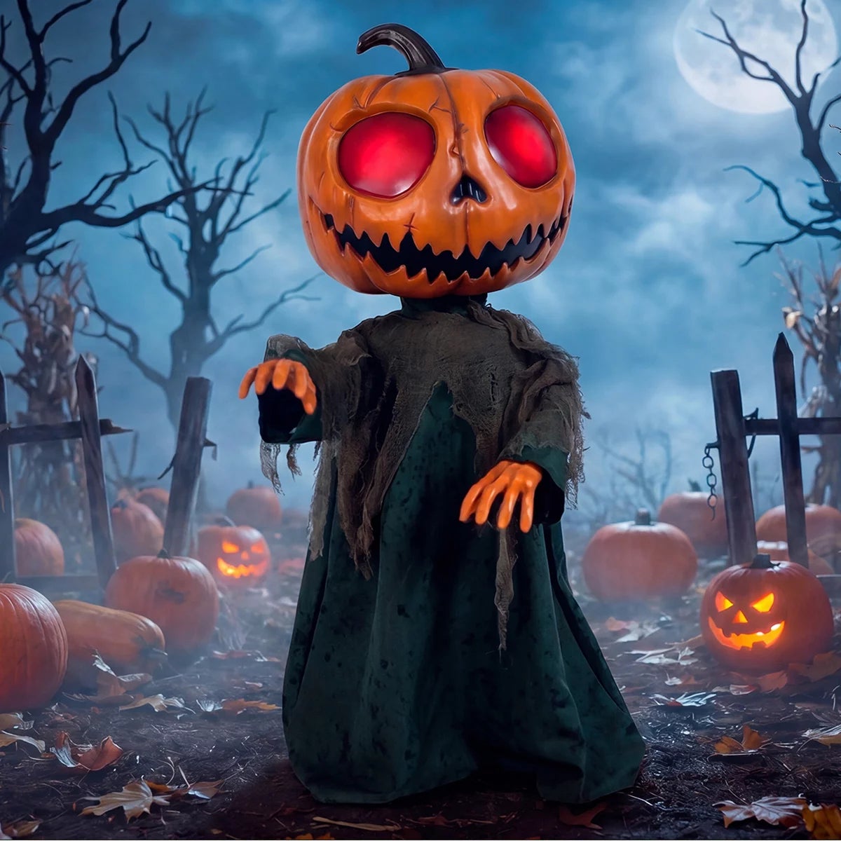 Halloween 3 ft Animated Scary Monsters With Lights and Sounds, view 8