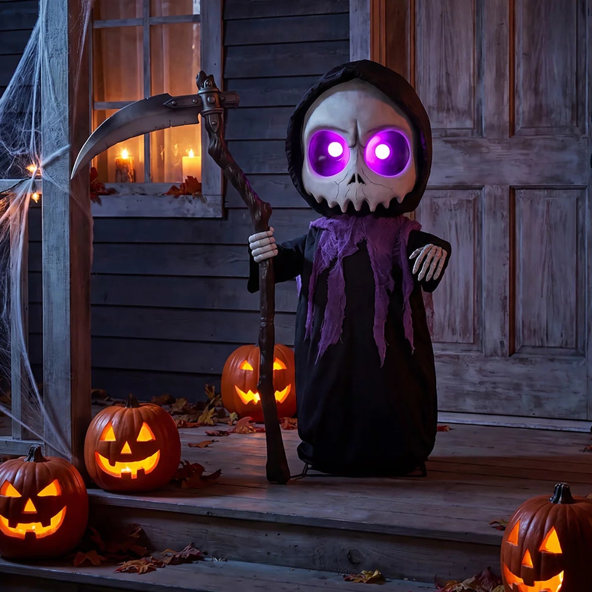 Halloween 3 ft Animated Scary Monsters With Lights and Sounds, view 16