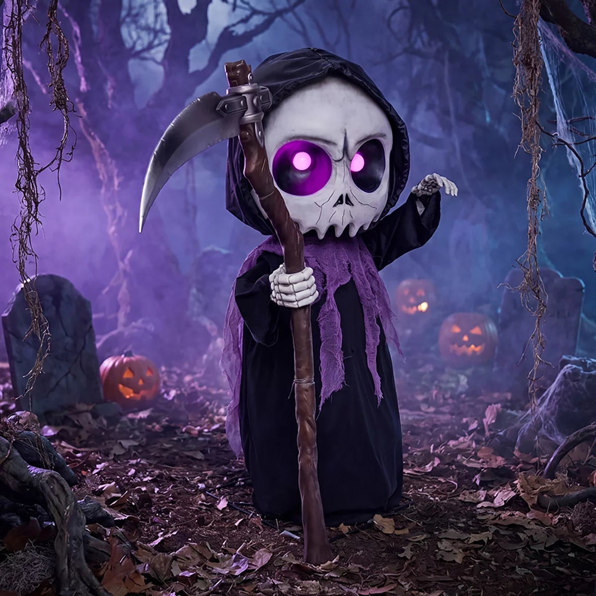 Halloween 3 ft Animated Scary Monsters With Lights and Sounds, view 15
