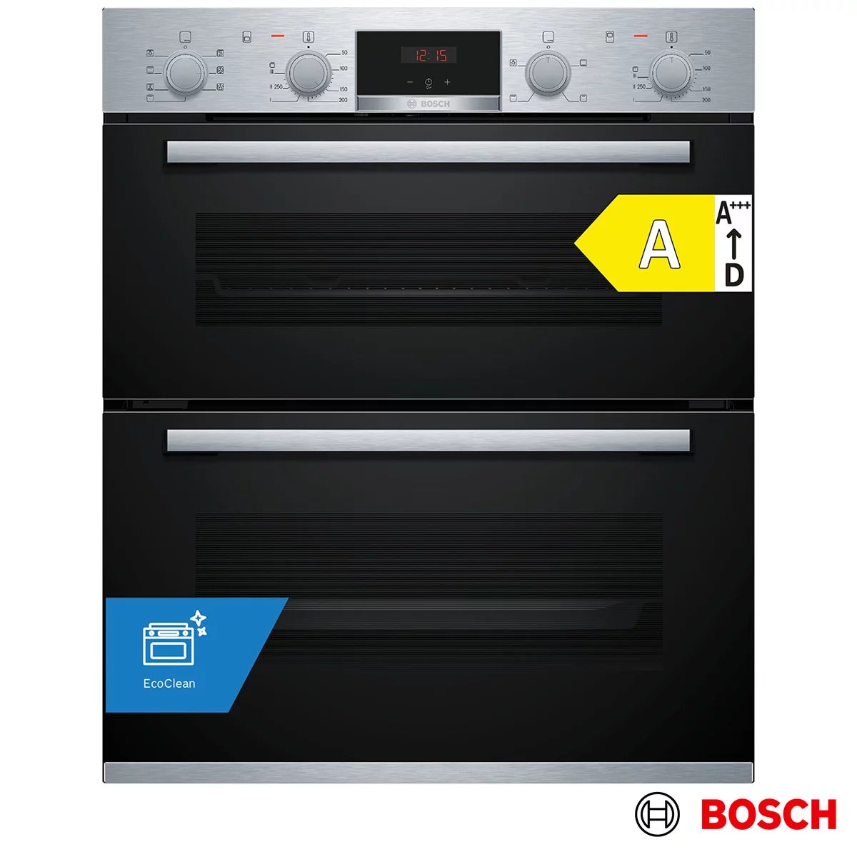 Bosch Series 4 NBS533BS0B Double Oven, A Rated in Stainless Steel
