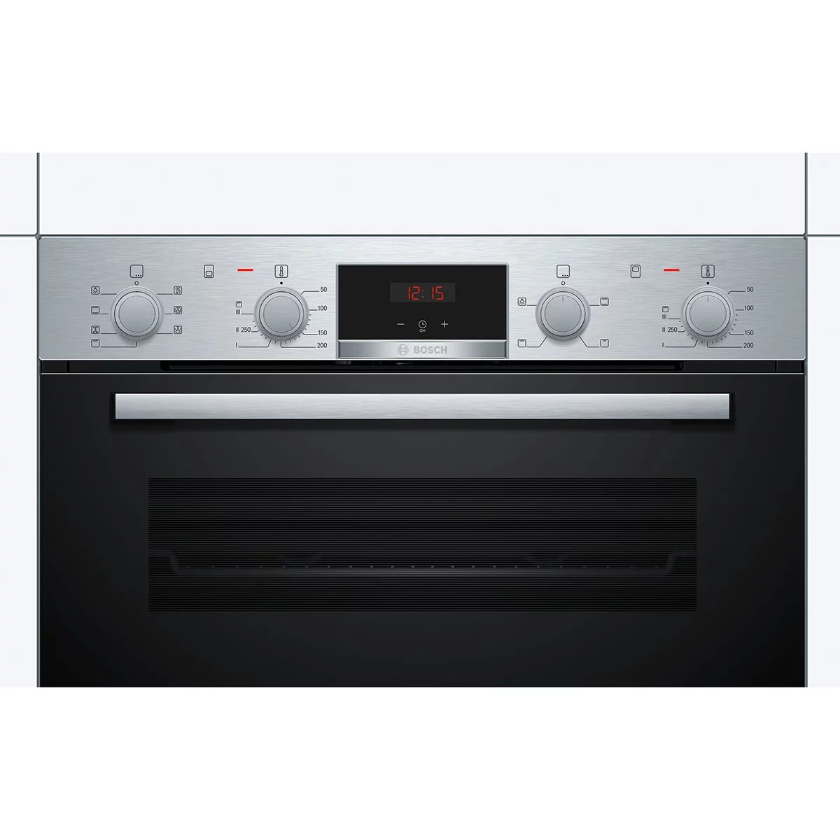 Bosch Series 4 NBS533BS0B Double Oven, A Rated in Stainless Steel, view 2