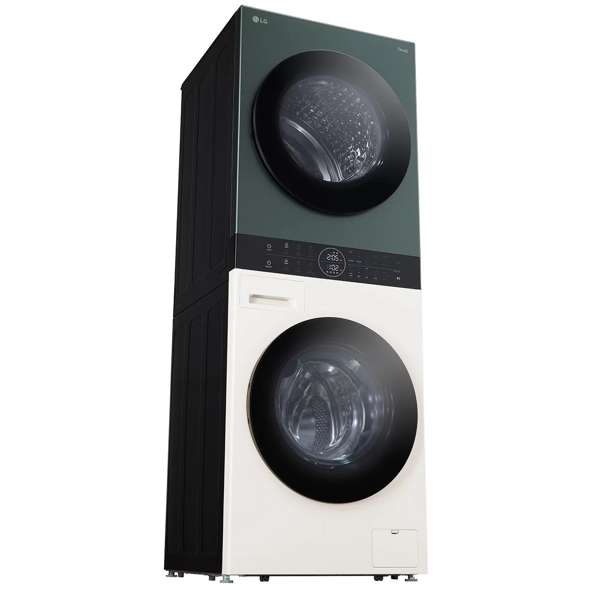 LG WT1210NBTN1, 12kg/10kg, 1400rpm, Washer Tower Rated in A/A+++ in Green