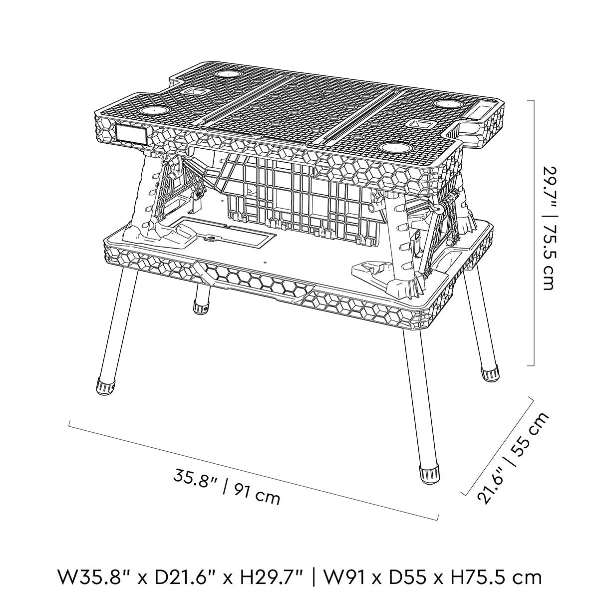 Keter V2 Folding Work Bench Table, view 6