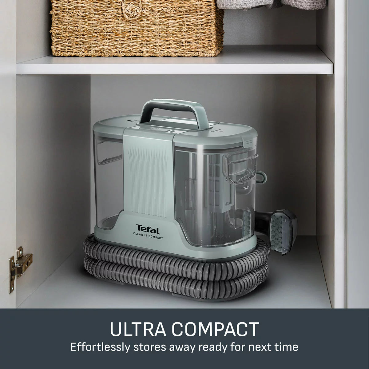 Tefal IZ3020GO Clean It Compact Spot Cleaner in Eucalyptus