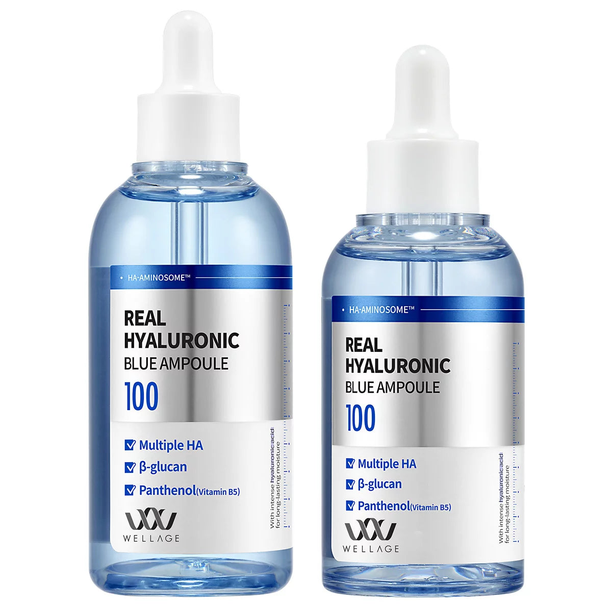 Wellage Real Hyaluronic Blue Ampoule, 100ML+60ML