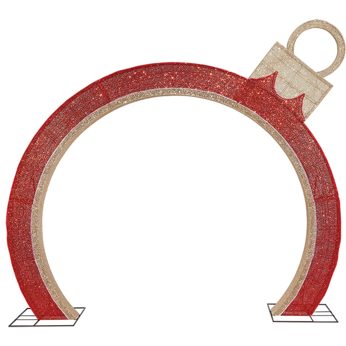 9ft (2.7m) LED Ornament Arch With LED Lights, view 2