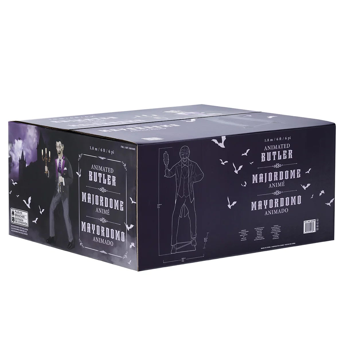 Halloween 6ft (1.82m) Animated Butler, view 8