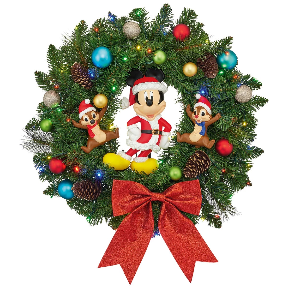 22 inch Disney Holiday Wreath With LED Lights, view 3
