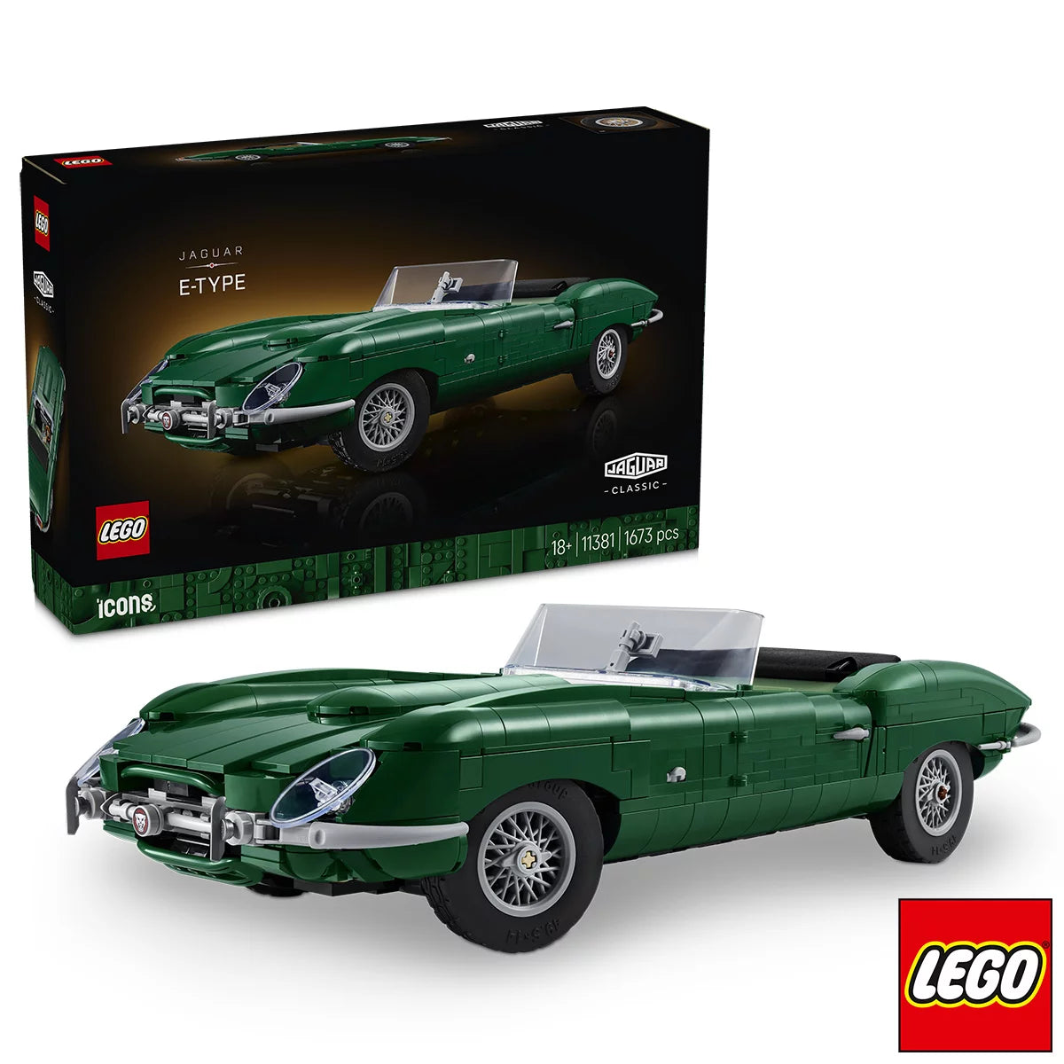 LEGO Icons Jaguar E-Type - Model 11381 (18+ Years)