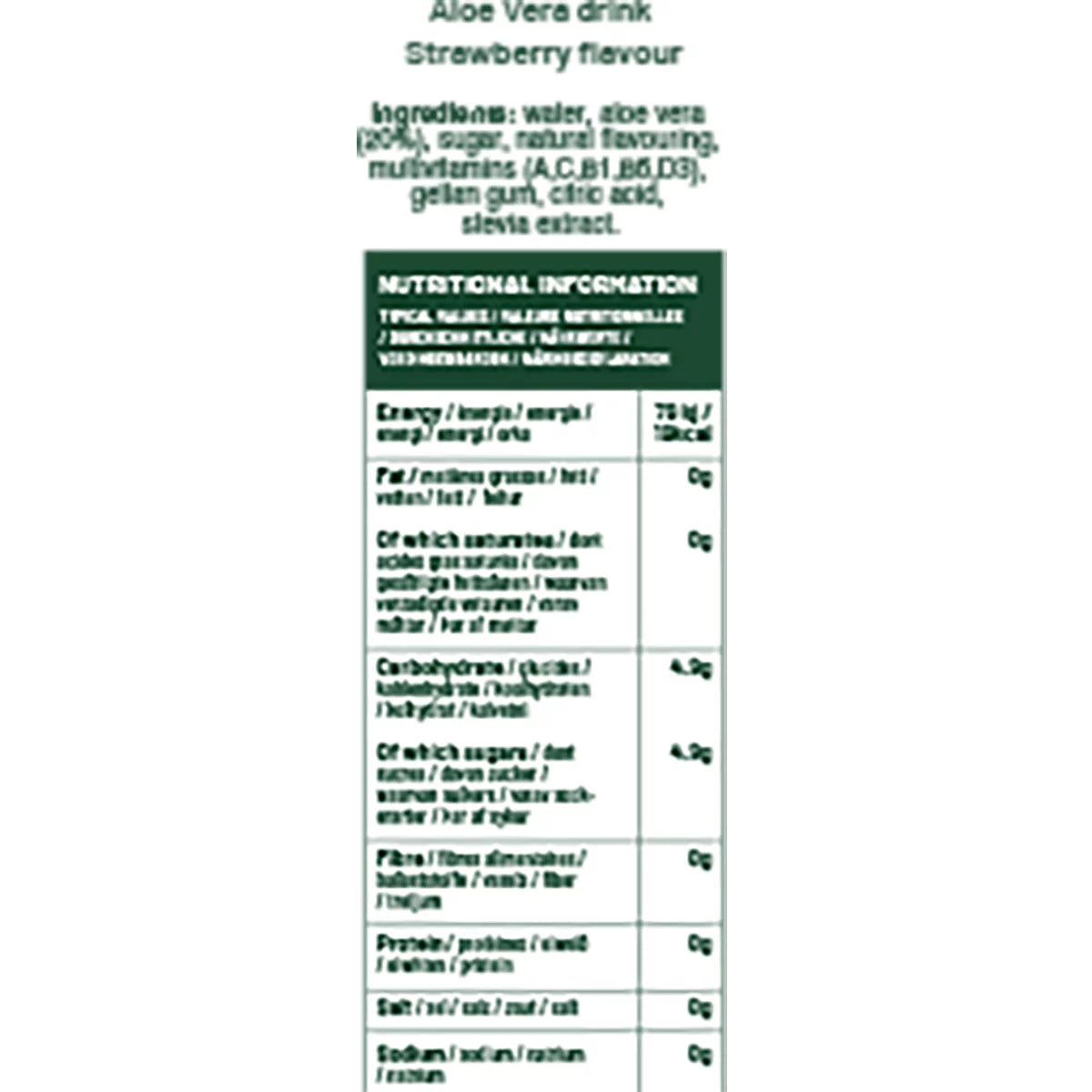 Simplee Aloe Vera Strawberry, 12 x 500ml