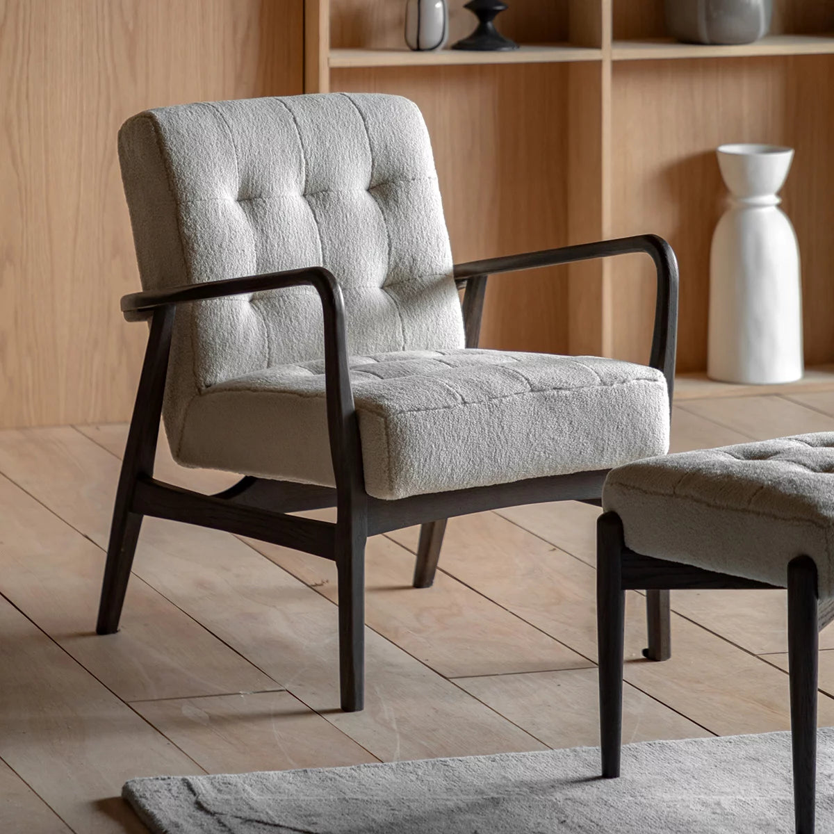 Gallery Humber Natural Faux Sheepskin Armchair
