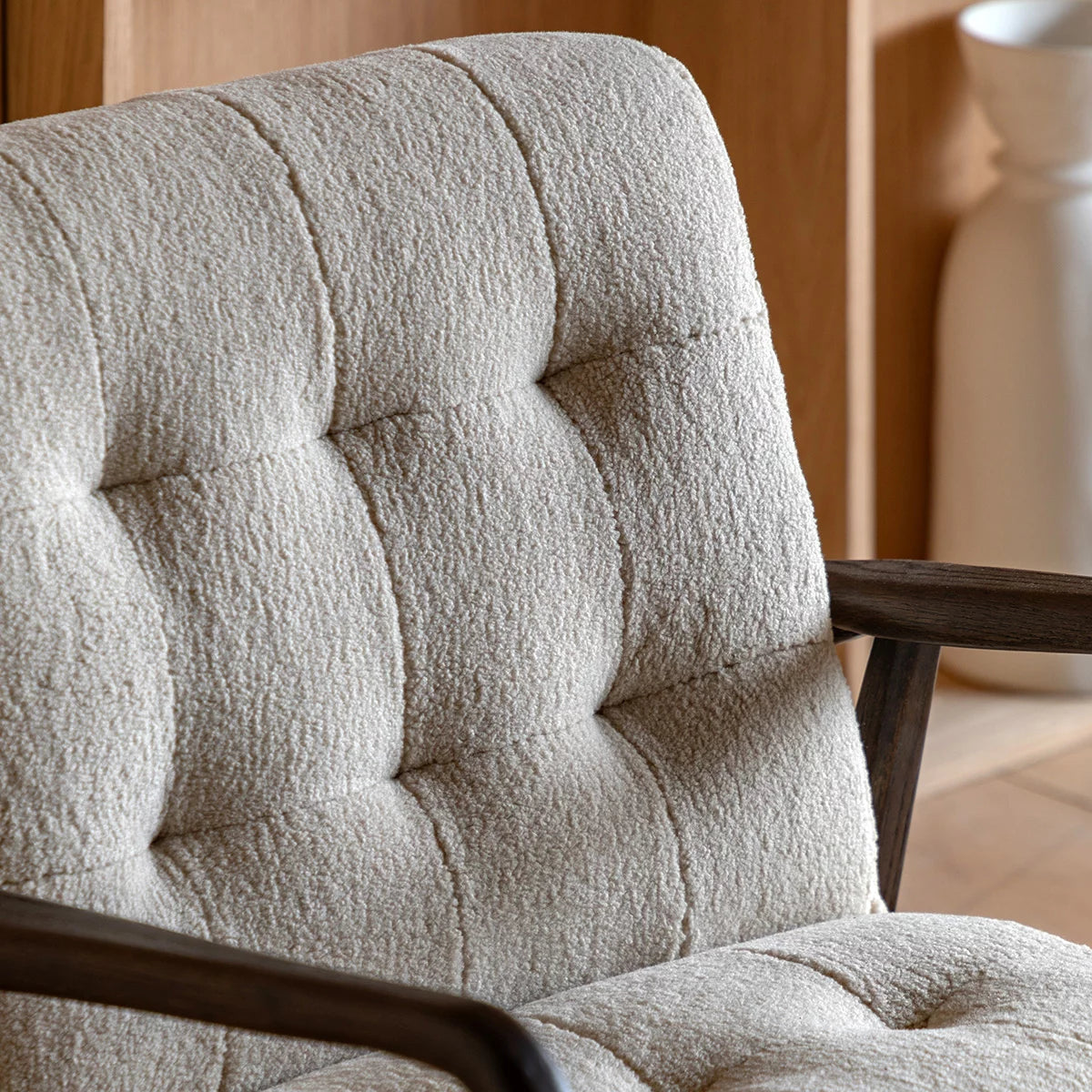 Gallery Humber Natural Faux Sheepskin Armchair