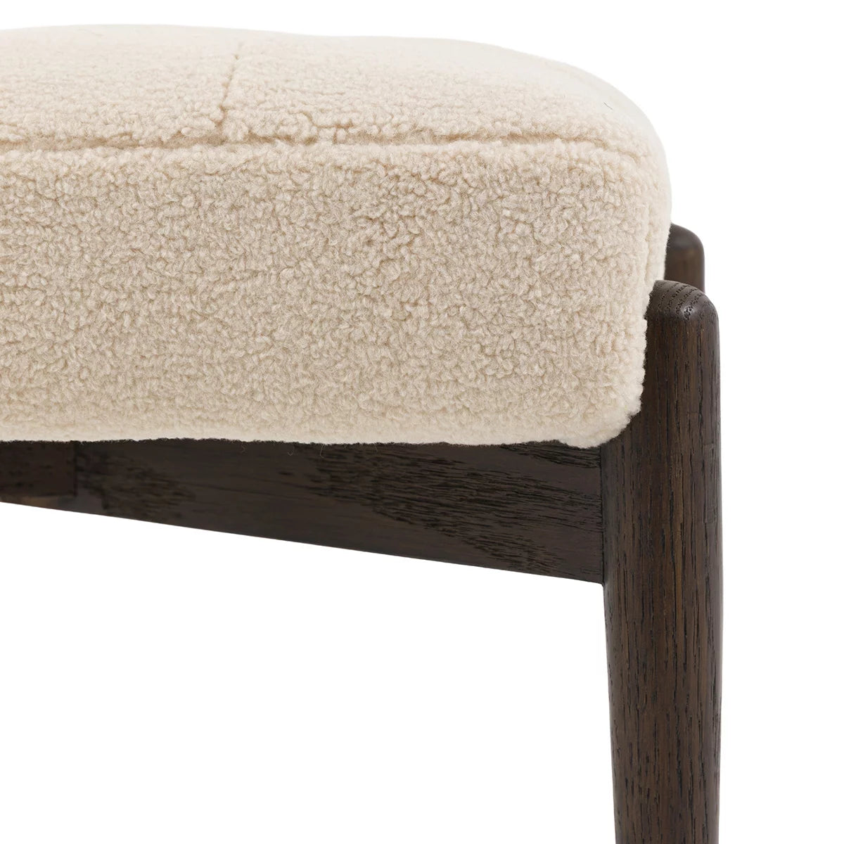 Gallery Humber Natural Faux Sheepskin Footstool