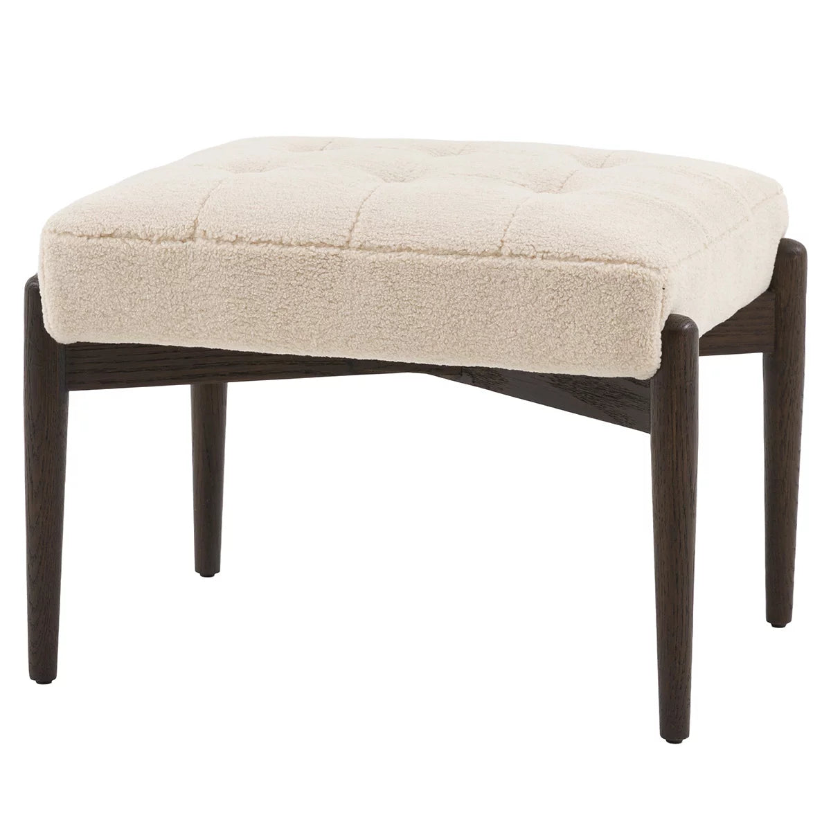 Gallery Humber Natural Faux Sheepskin Footstool