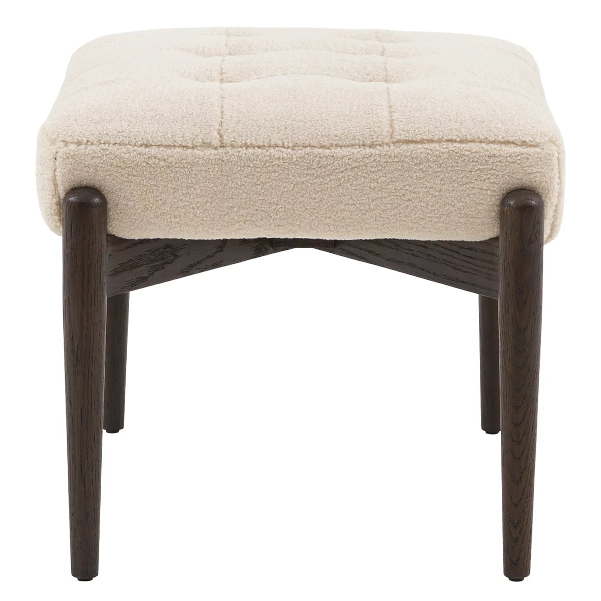 Gallery Humber Natural Faux Sheepskin Footstool