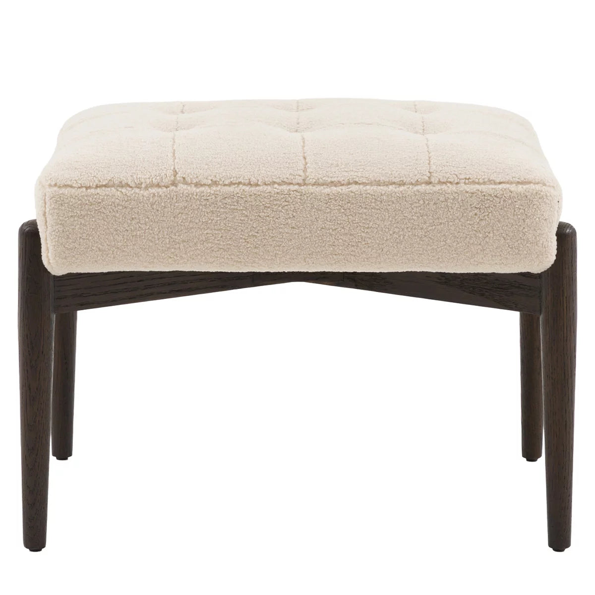 Gallery Humber Natural Faux Sheepskin Footstool